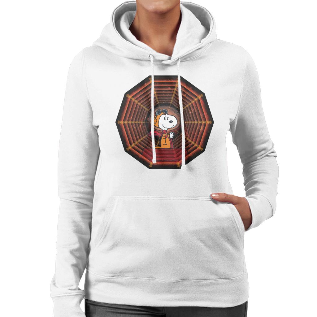 Peanuts-Snoopy-Kennel-Ship-Travel-Across-Spacetime-Womens-Hooded-Sweatshirt