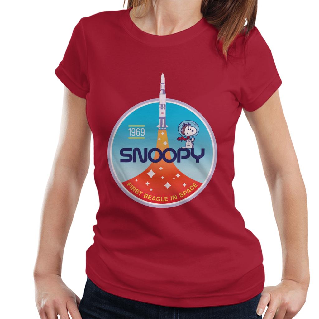 Peanuts Snoopy Rocket Take Off Women's T-Shirt-ALL + EVERY