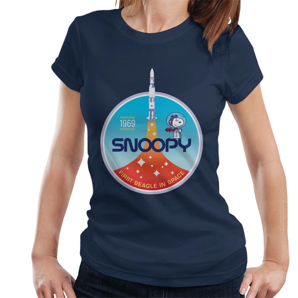 Peanuts Snoopy Rocket Take Off Women's T-Shirt-ALL + EVERY