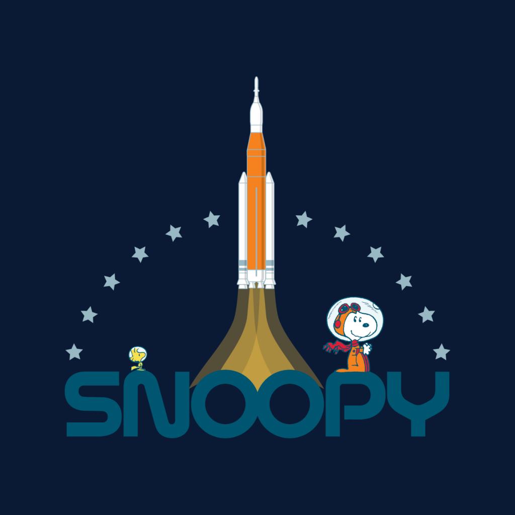 Peanuts Snoopy Woodstock Star Rocket Women's T-Shirt-ALL + EVERY