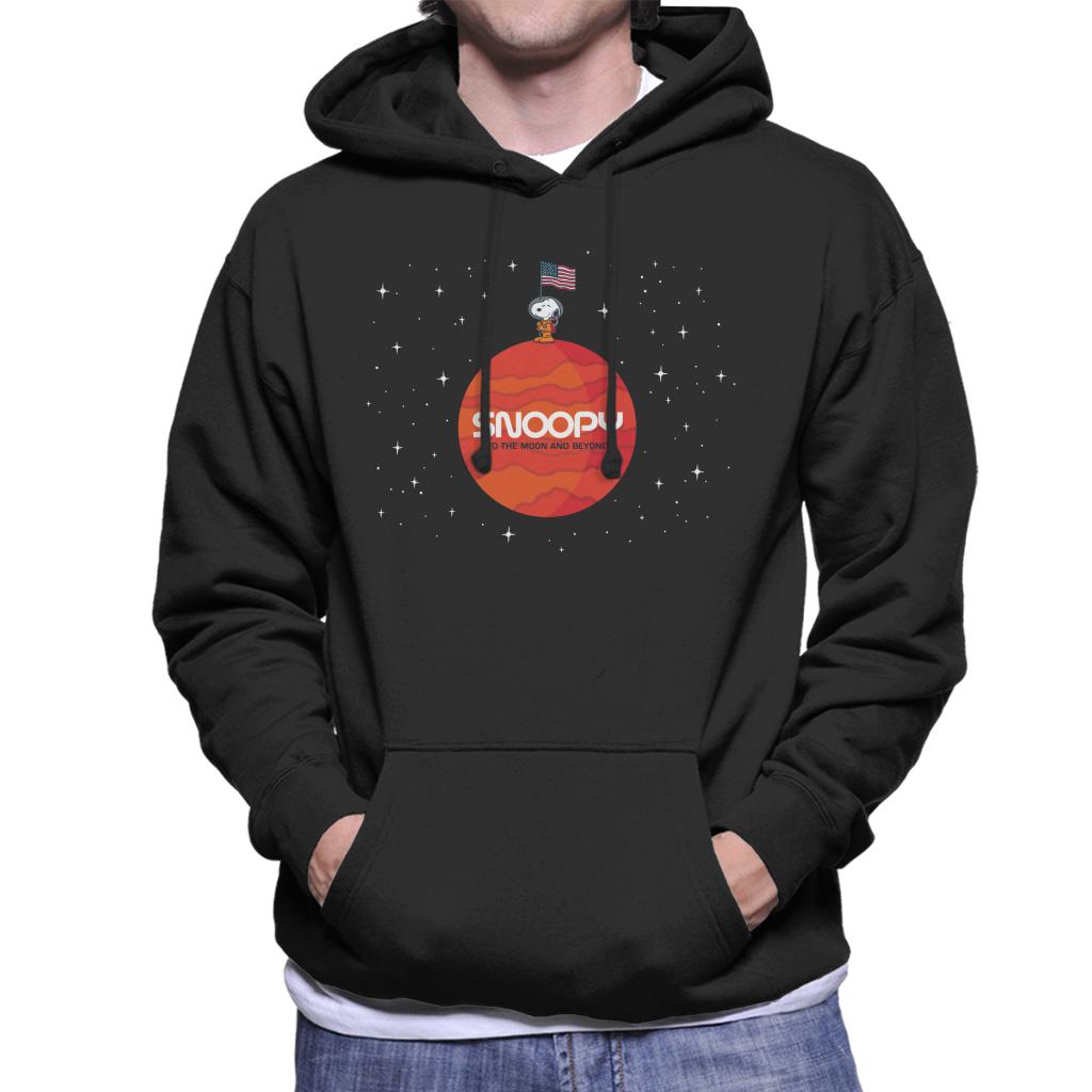 Peanuts-Snoopy-To-The-Moon-And-Beyond-Mens-Hooded-Sweatshirt