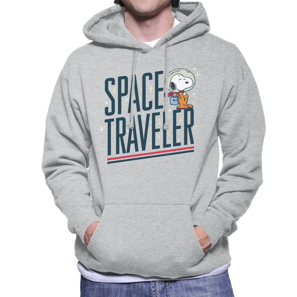 Peanuts Snoopy Space Traveler Men's Hooded Sweatshirt-ALL + EVERY