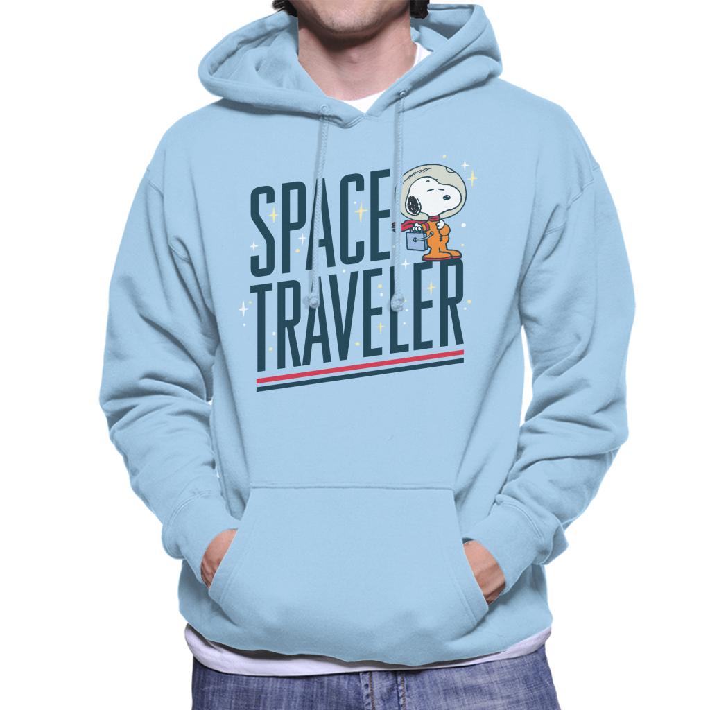 Peanuts Snoopy Space Traveler Men's Hooded Sweatshirt-ALL + EVERY