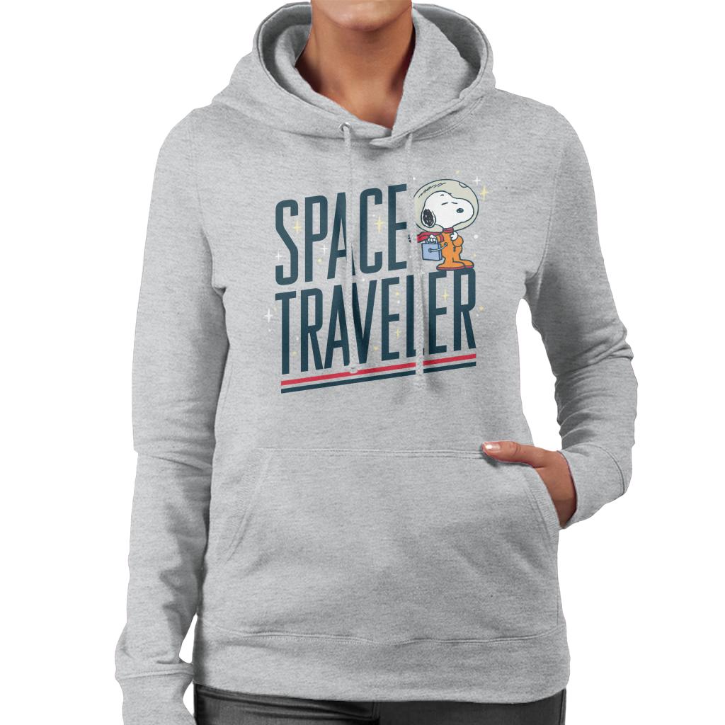 Peanuts Snoopy Space Traveler Women's Hooded Sweatshirt-ALL + EVERY