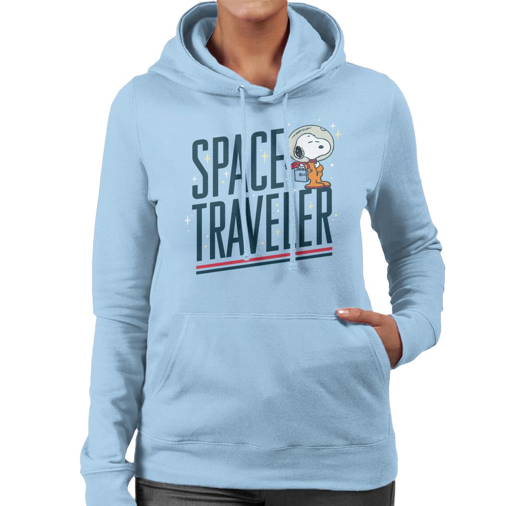 Peanuts Snoopy Space Traveler Women's Hooded Sweatshirt-ALL + EVERY