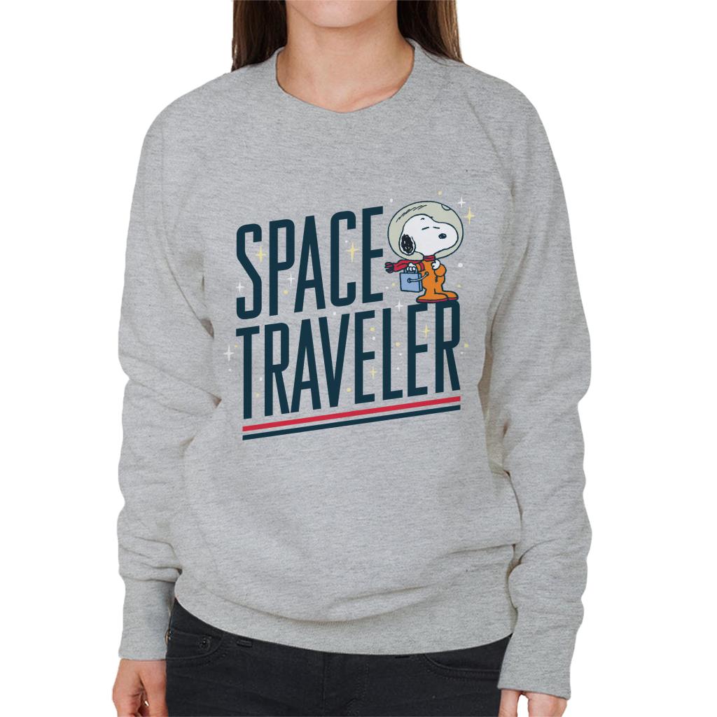 Peanuts Snoopy Space Traveler Women's Sweatshirt-ALL + EVERY