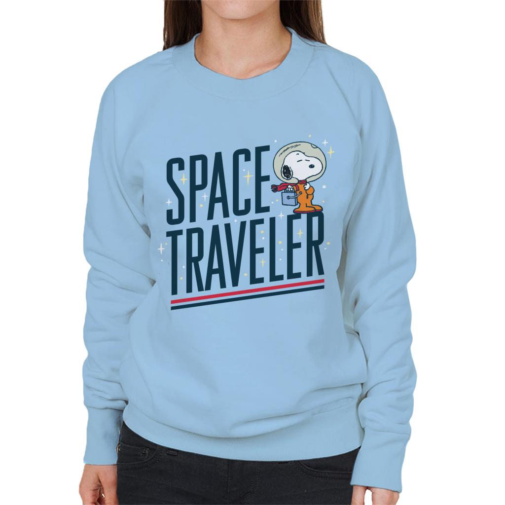 Peanuts Snoopy Space Traveler Women's Sweatshirt-ALL + EVERY
