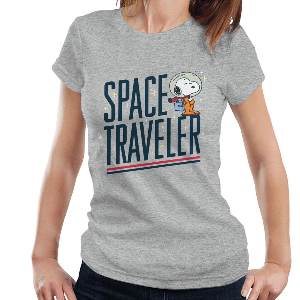 Peanuts Snoopy Space Traveler Women's T-Shirt-ALL + EVERY