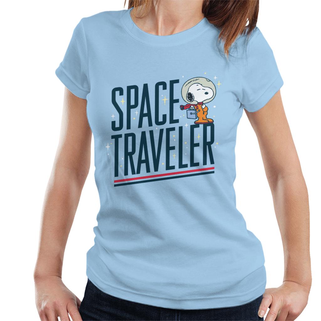 Peanuts Snoopy Space Traveler Women's T-Shirt-ALL + EVERY