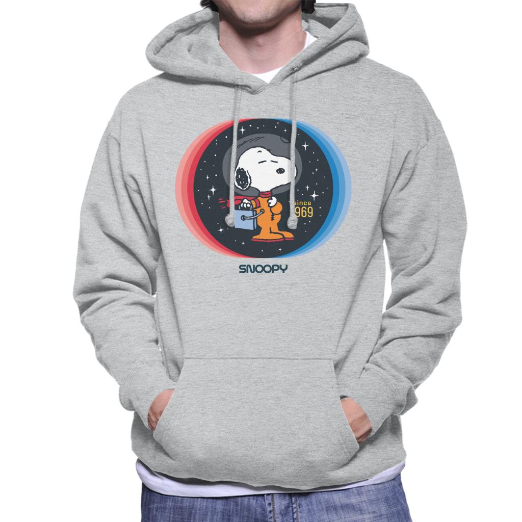 Peanuts Snoopy Space Explorer Since 1969 Men's Hooded Sweatshirt-ALL + EVERY