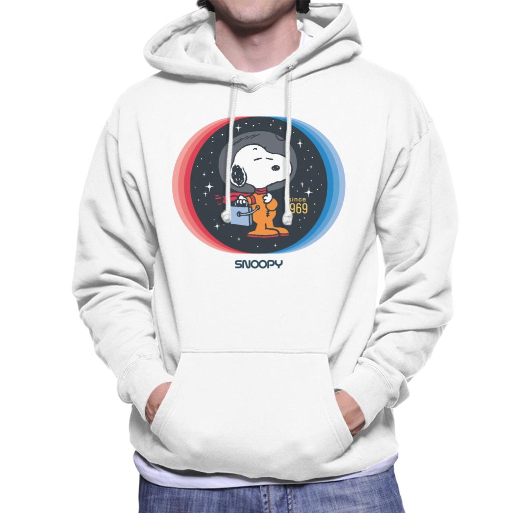 Peanuts Snoopy Space Explorer Since 1969 Men's Hooded Sweatshirt-ALL + EVERY