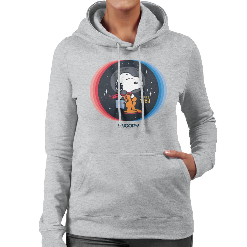 Peanuts Snoopy Space Explorer Since 1969 Women's Hooded Sweatshirt-ALL + EVERY