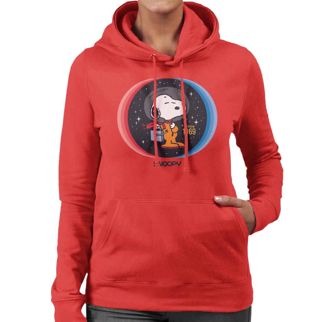 Peanuts Snoopy Space Explorer Since 1969 Women's Hooded Sweatshirt-ALL + EVERY