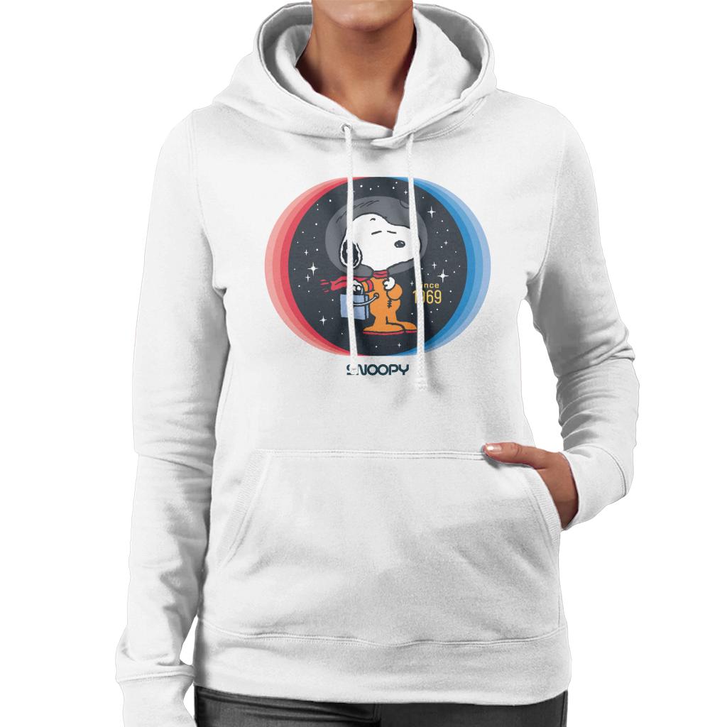 Peanuts Snoopy Space Explorer Since 1969 Women's Hooded Sweatshirt-ALL + EVERY