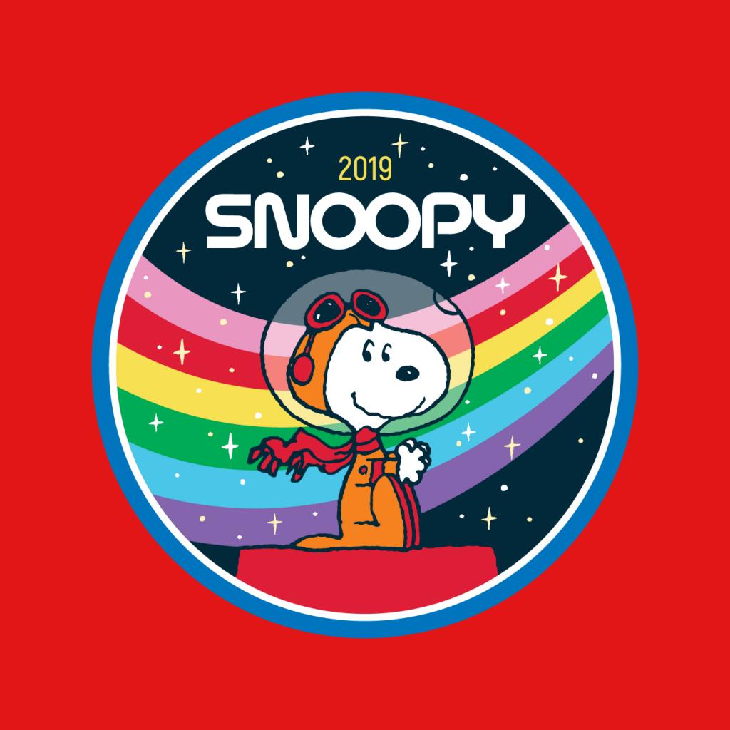 Peanuts Snoopy Starry Rainbow Moon Kennel Ship Men's Sweatshirt-ALL + EVERY