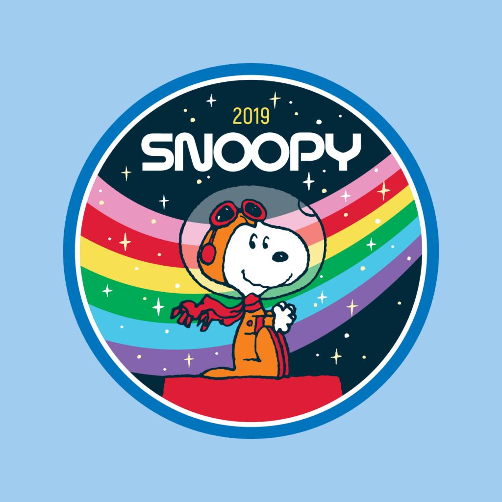 Peanuts Snoopy Starry Rainbow Moon Kennel Ship Men's Sweatshirt-ALL + EVERY