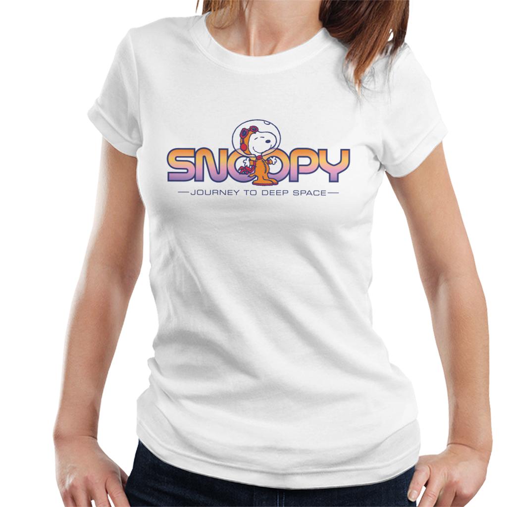 Peanuts Snoopy Journey To Deep Space Women's T-Shirt-ALL + EVERY