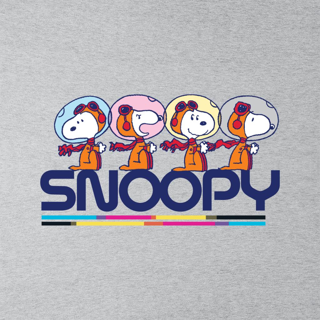 Peanuts Snoopy Space Travel Montage Women's T-Shirt-ALL + EVERY