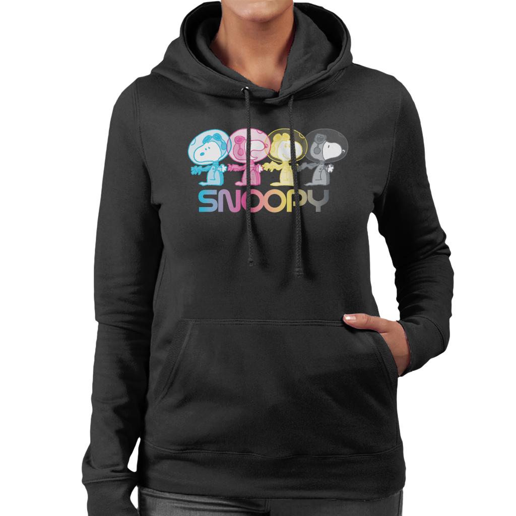 Peanuts-Snoopy-Space-Emotions-Womens-Hooded-Sweatshirt