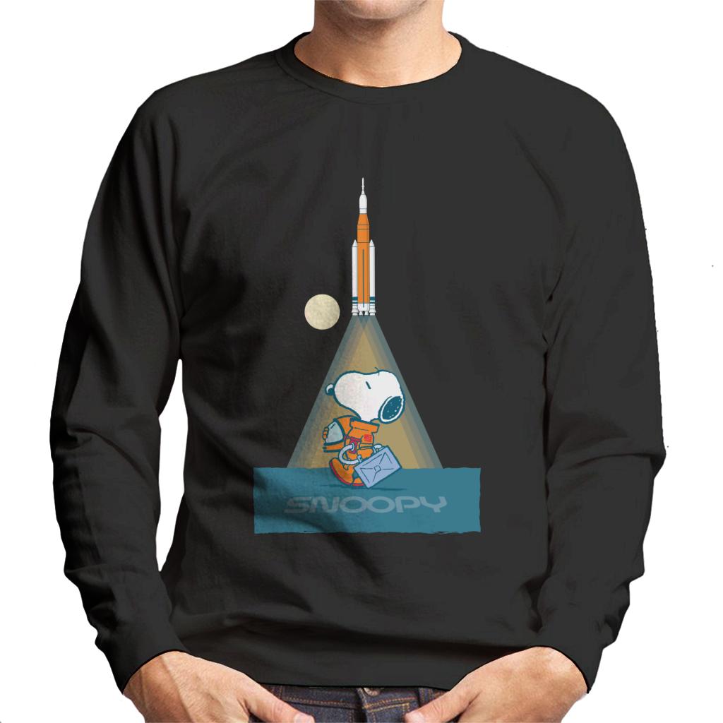 Peanuts-Snoopy-Astronaut-Preparing-For-Take-Off-Mens-Sweatshirt