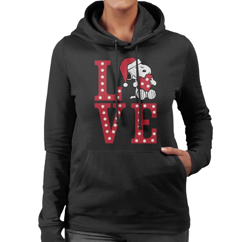 Peanuts-Snoopy-Holding-Festive-Lit-Up-Love-Heart-Womens-Hooded-Sweatshirt