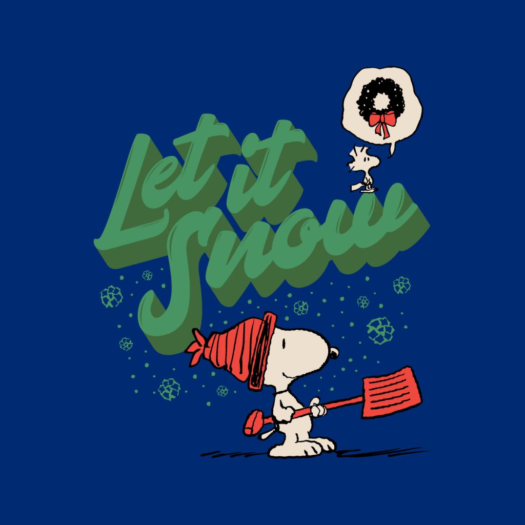 Peanuts Snoopy Let It Snow Women's T-Shirt-ALL + EVERY