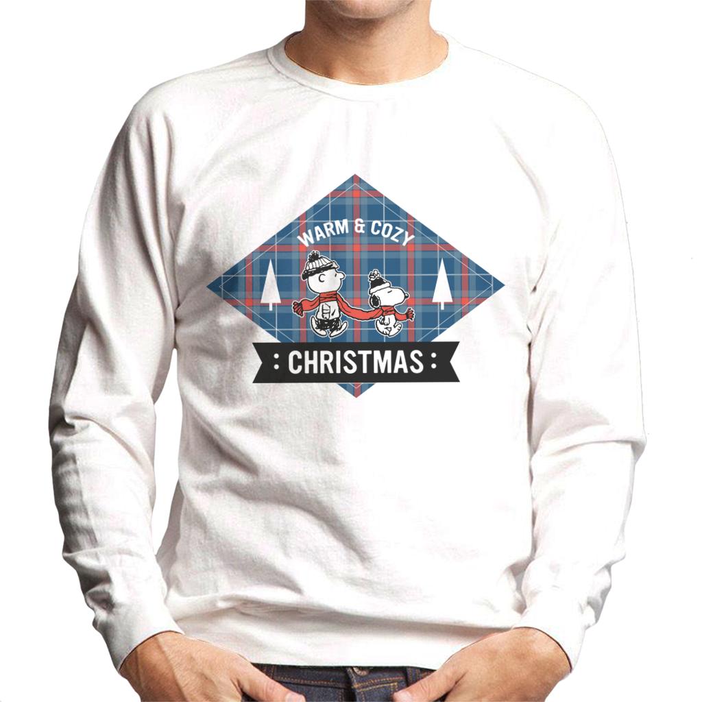 Peanuts Snoopy Charlie Brown Scarf Share Men's Sweatshirt-ALL + EVERY