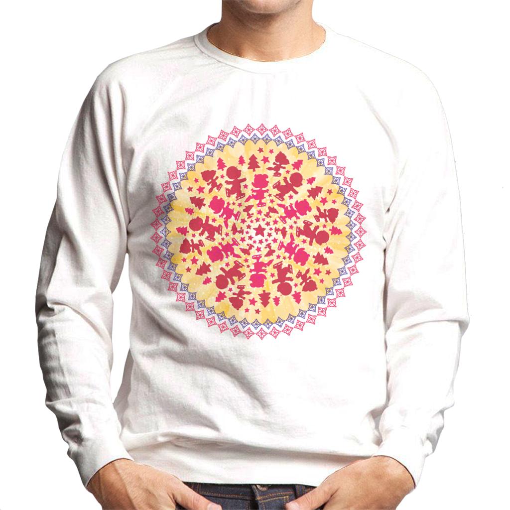 Peanuts Snoopy Symmetrical Ice Skating Men's Sweatshirt-ALL + EVERY