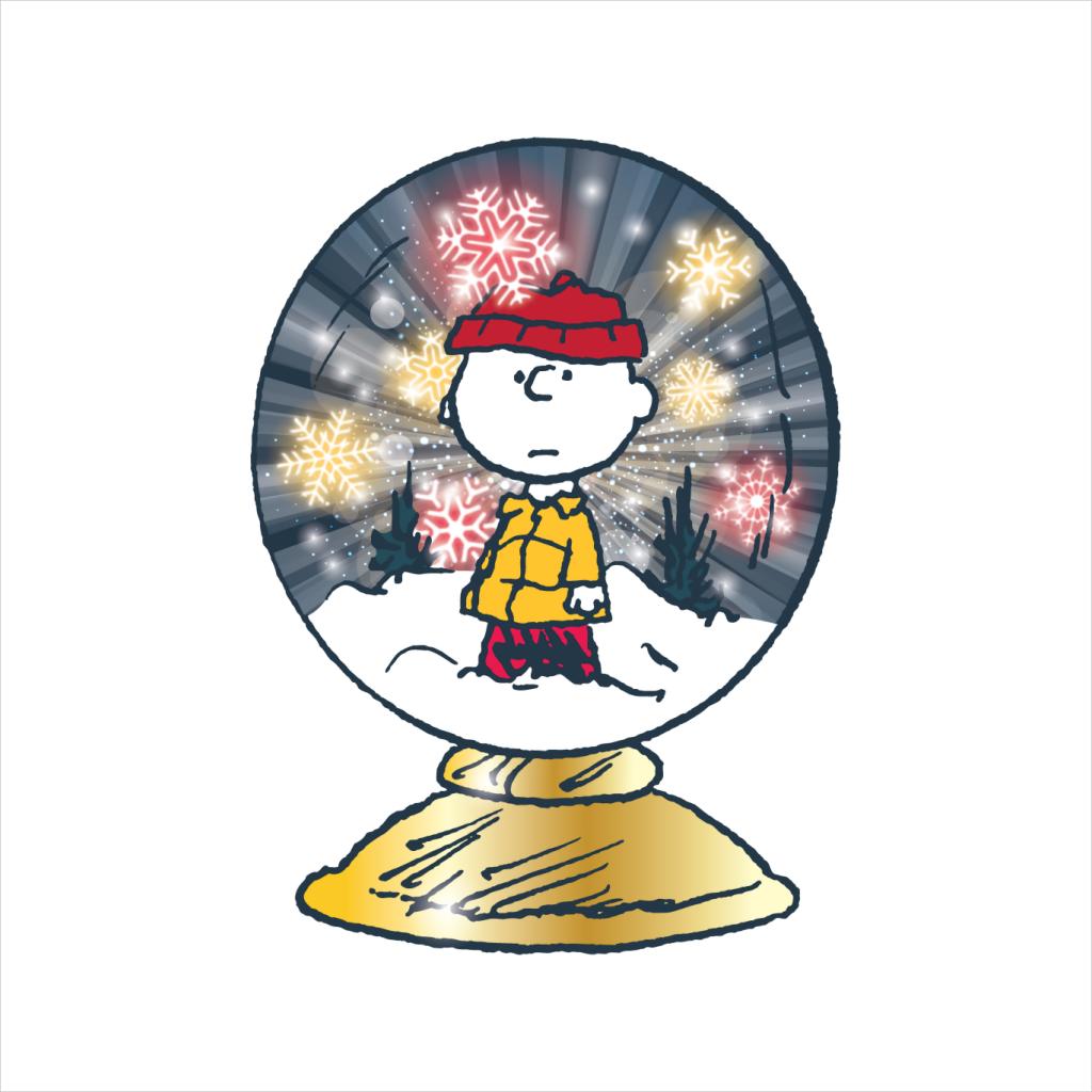 Peanuts Snoopy Charlie Brown In Snow Globe Women's Hooded Sweatshirt-ALL + EVERY