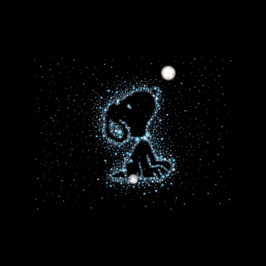 Peanuts Snoopy Astronomical Outline Men's Sweatshirt-ALL + EVERY