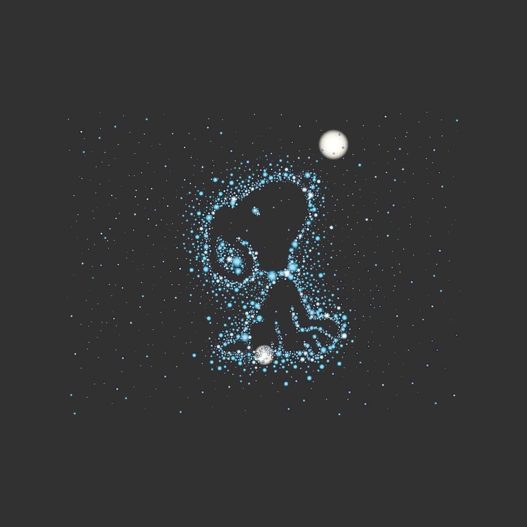 Peanuts Snoopy Astronomical Outline Men's Sweatshirt-ALL + EVERY