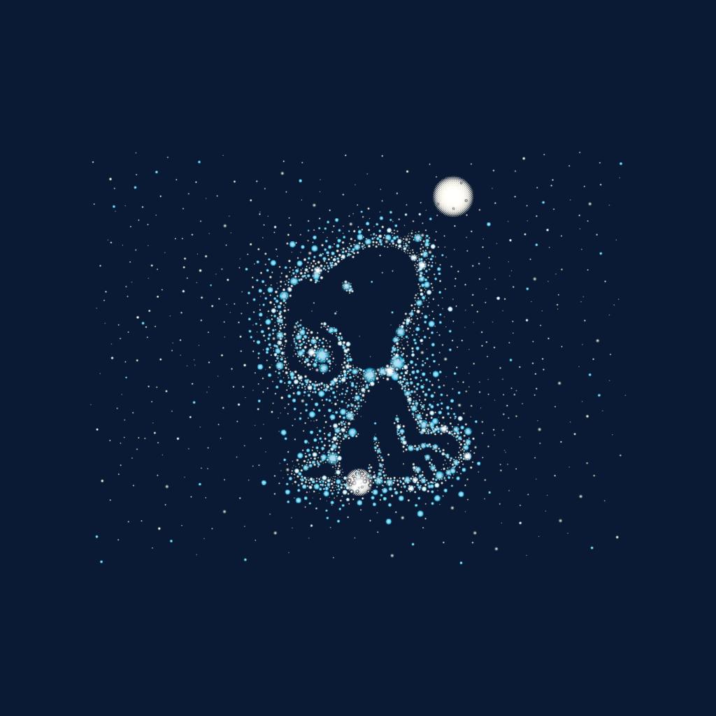 Peanuts Snoopy Astronomical Outline Men's Sweatshirt-ALL + EVERY