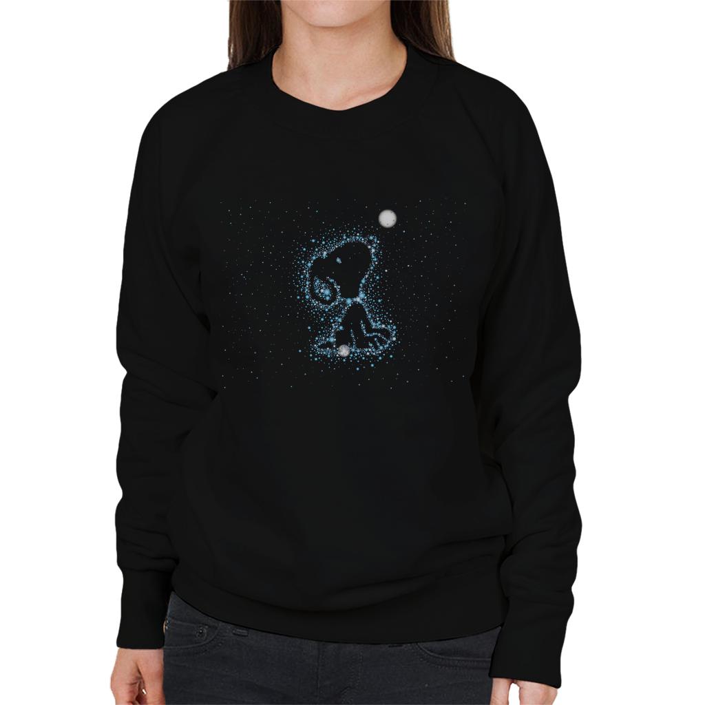 Peanuts Snoopy Astronomical Outline Women's Sweatshirt-ALL + EVERY