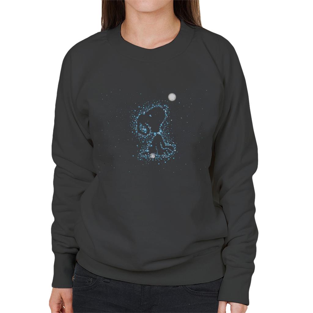 Peanuts Snoopy Astronomical Outline Women's Sweatshirt-ALL + EVERY