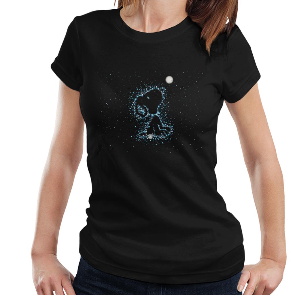 Peanuts Snoopy Astronomical Outline Women's T-Shirt-ALL + EVERY