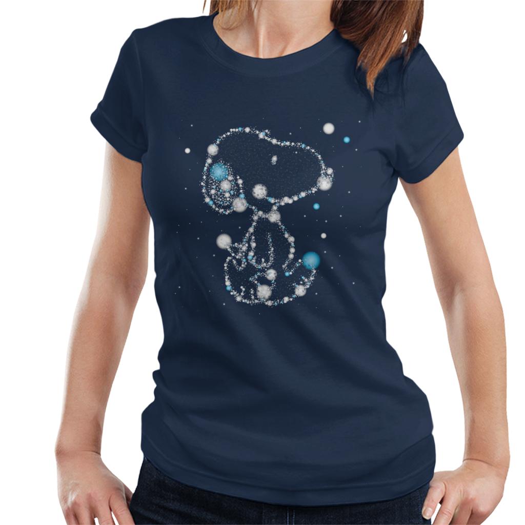 Peanuts Snoopy Astronomical Christmas Women's T-Shirt-ALL + EVERY