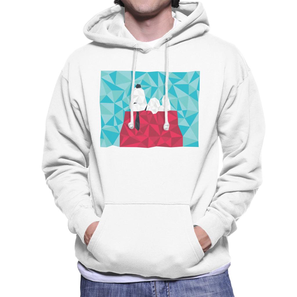 Peanuts Snoopy Geometric Kennel Men's Hooded Sweatshirt-ALL + EVERY