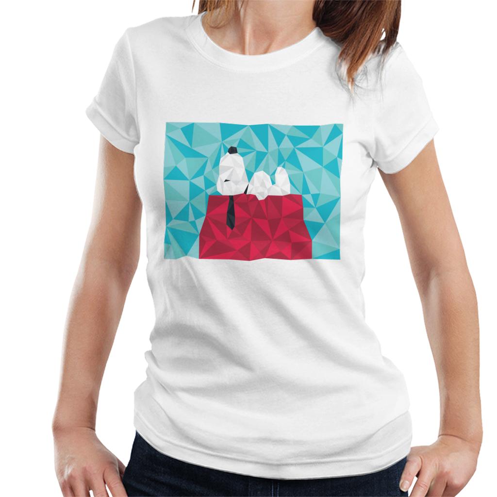 Peanuts Snoopy Geometric Kennel Women's T-Shirt-ALL + EVERY