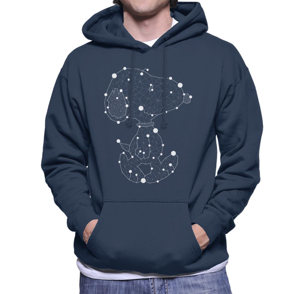 Peanuts Geometric Snoopy Men's Hooded Sweatshirt-ALL + EVERY