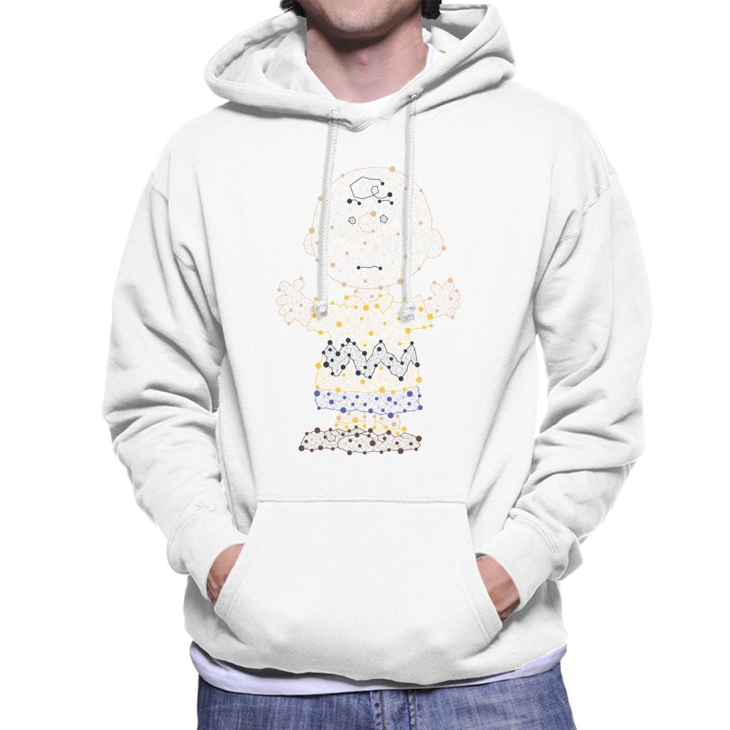 Peanuts Geometric Charlie Brown Men's Hooded Sweatshirt-ALL + EVERY