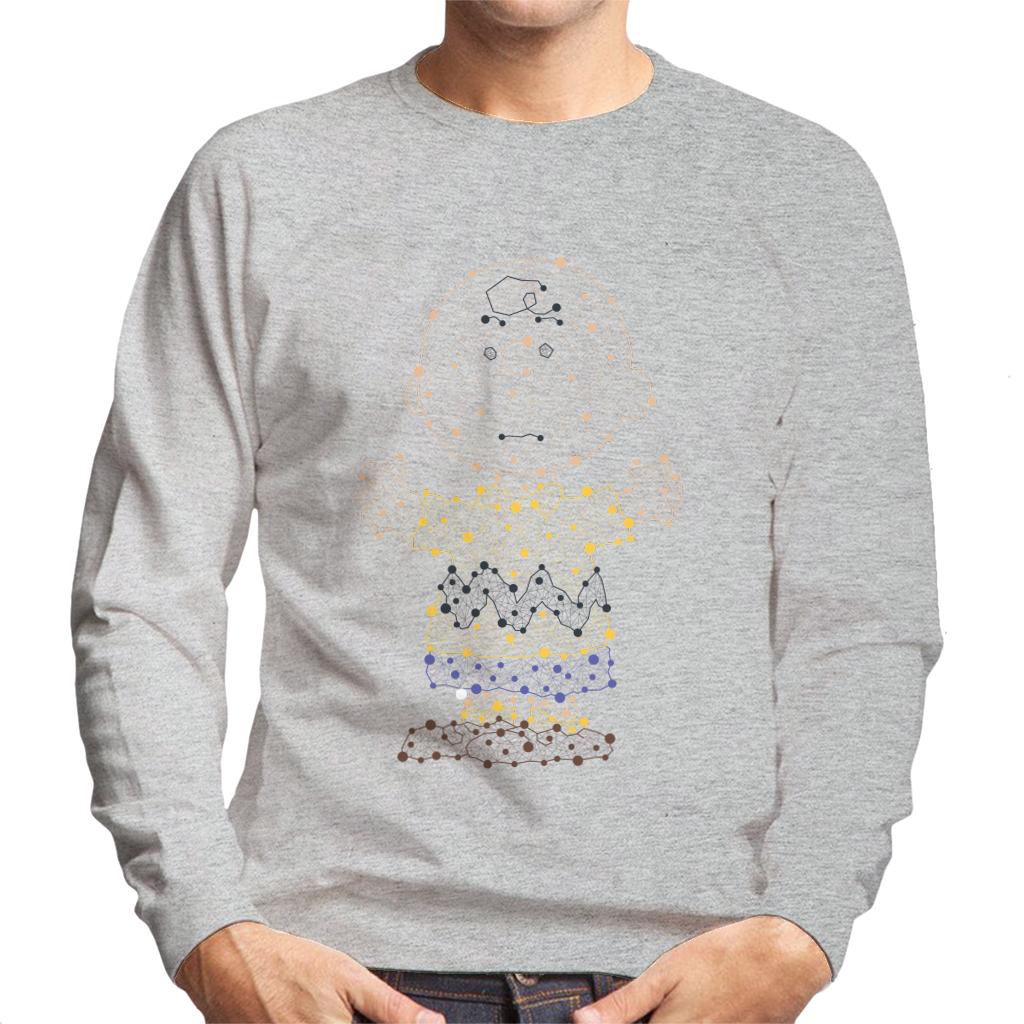 Peanuts Geometric Charlie Brown Men's Sweatshirt-ALL + EVERY