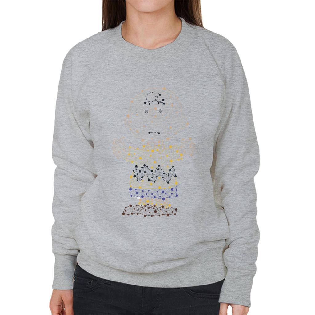 Peanuts Geometric Charlie Brown Women's Sweatshirt-ALL + EVERY