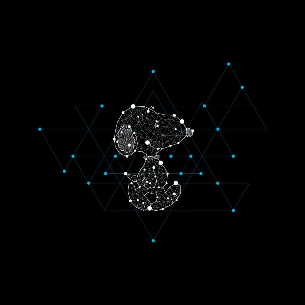 Peanuts Snoopy Geometric Walk Men's Sweatshirt-ALL + EVERY