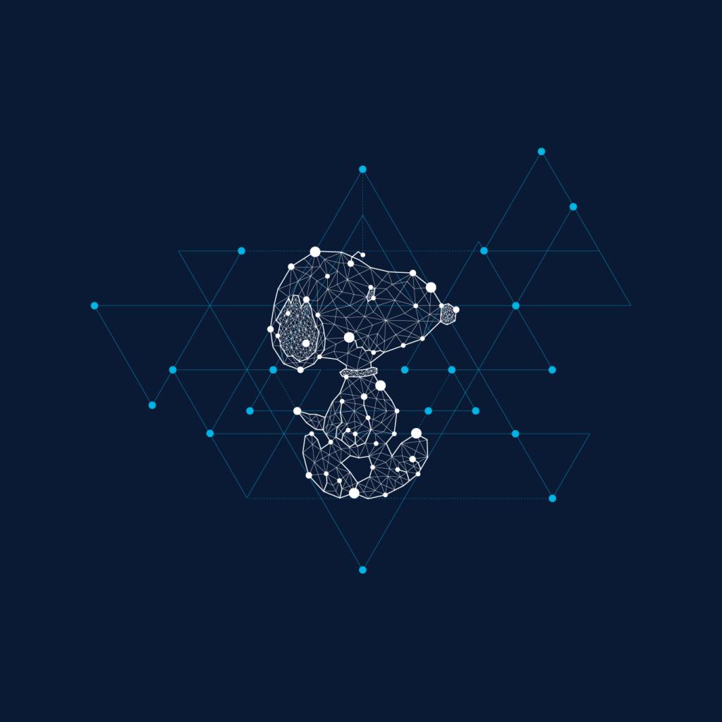 Peanuts Snoopy Geometric Walk Men's Sweatshirt-ALL + EVERY