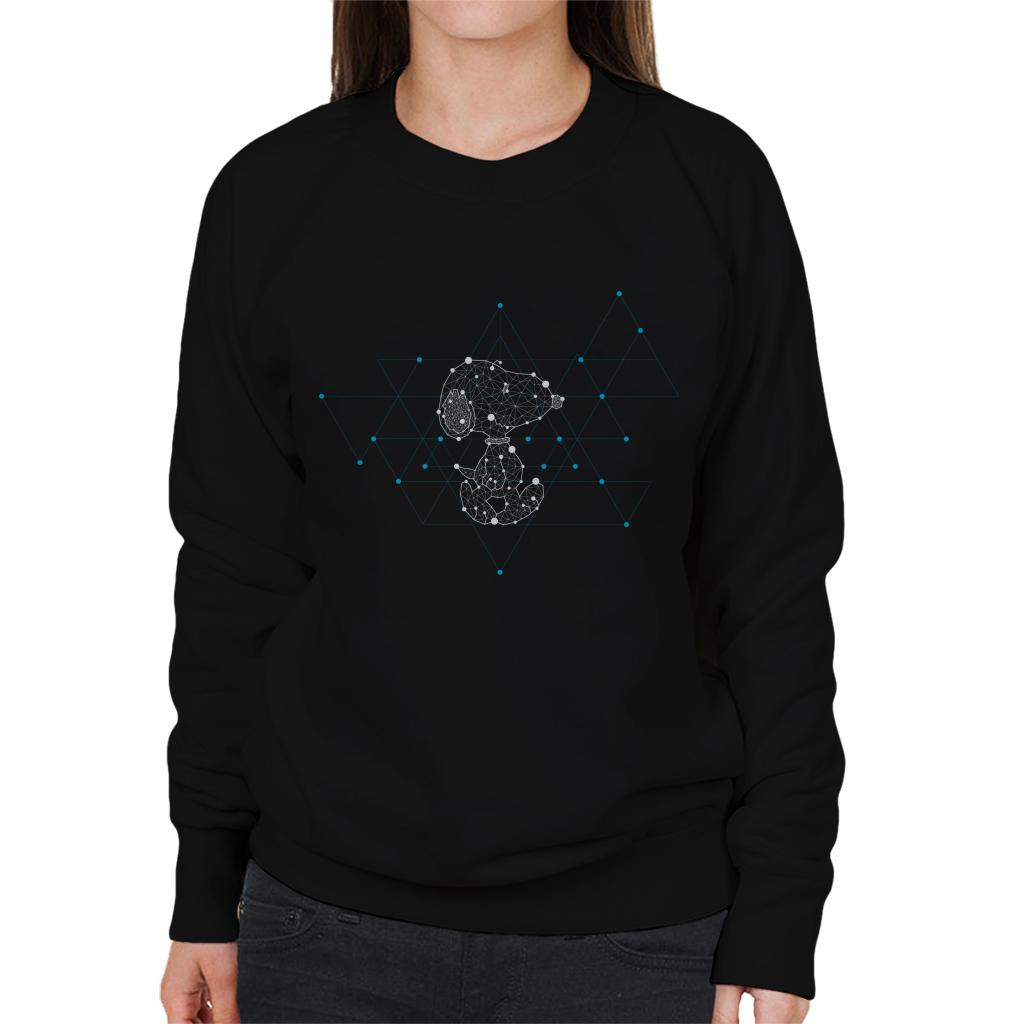 Peanuts Snoopy Geometric Walk Women's Sweatshirt-ALL + EVERY