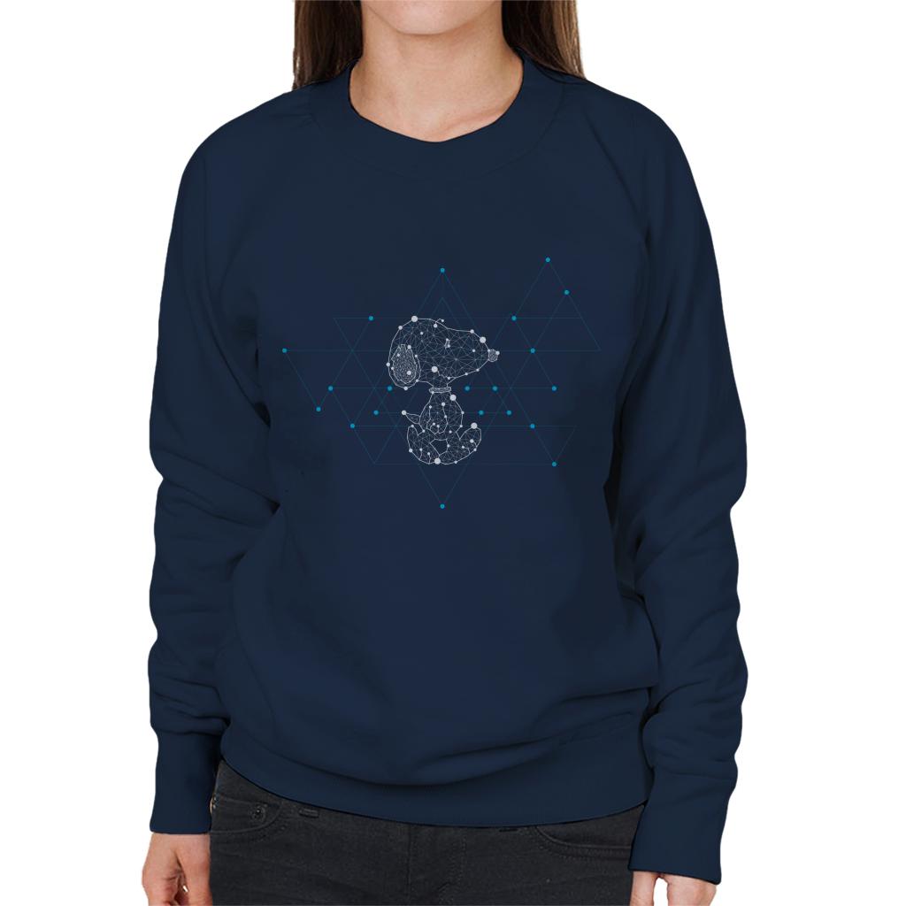 Peanuts Snoopy Geometric Walk Women's Sweatshirt-ALL + EVERY