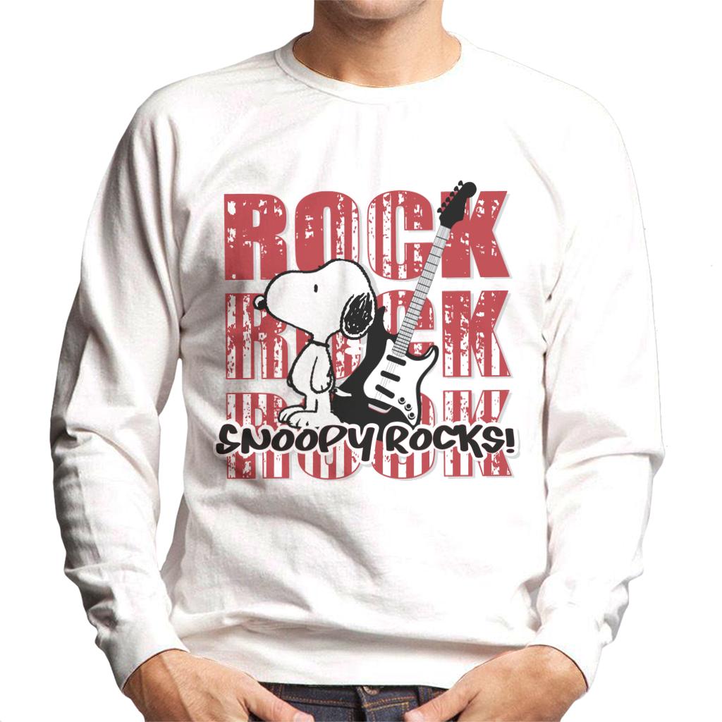 Peanuts Snoopy Rocks Men's Sweatshirt-ALL + EVERY