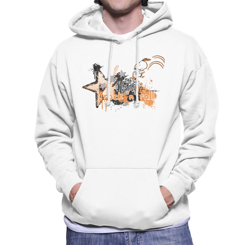 Peanuts Snoopy Rock N Roll Men's Hooded Sweatshirt-ALL + EVERY