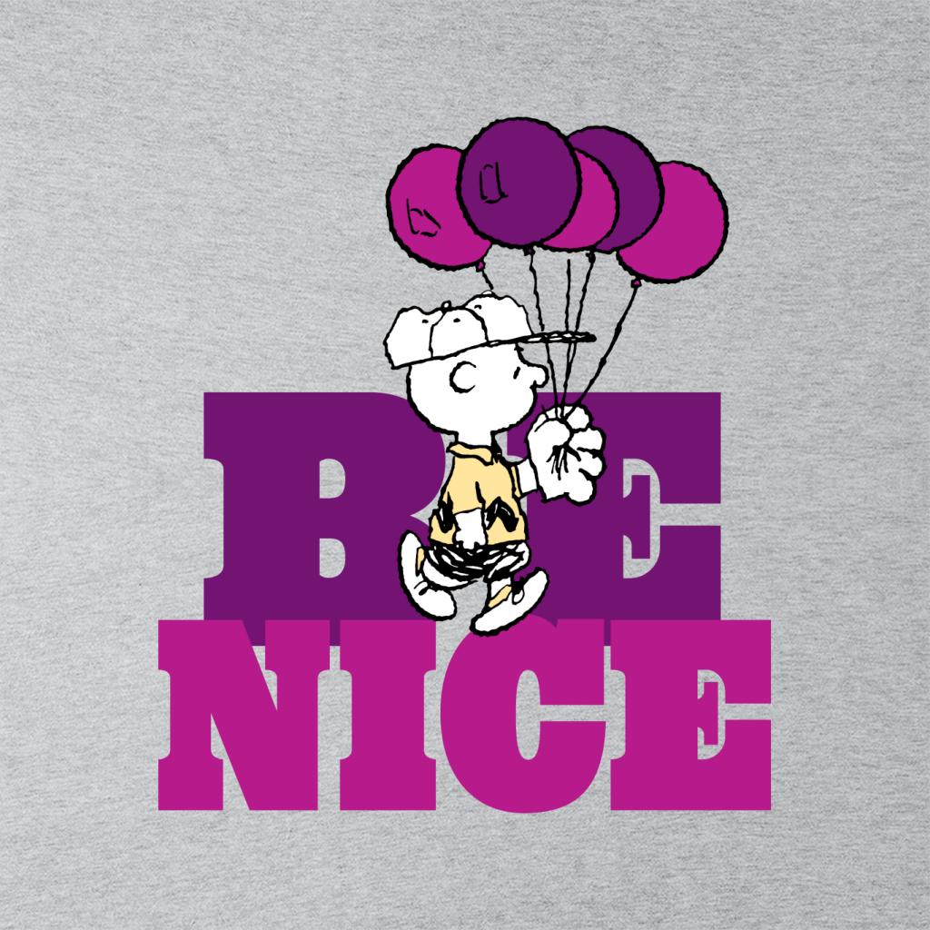 Peanuts Charlie Brown Be Nice Balloons Men's Hooded Sweatshirt-ALL + EVERY