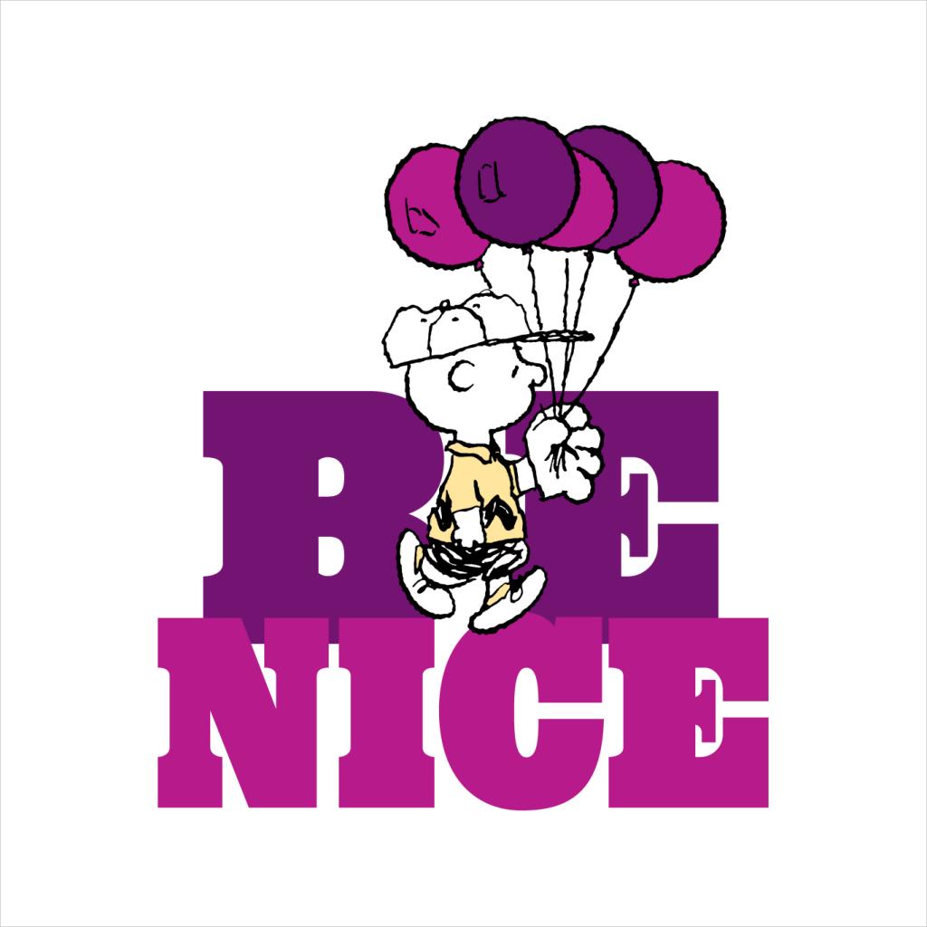 Peanuts Charlie Brown Be Nice Balloons Women's T-Shirt-ALL + EVERY